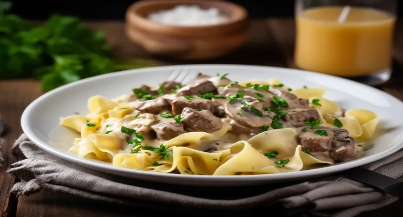 u3329713737 A beautifully plated bowl of creamy Beef Strogano 9e6a5381 64df 4fa5 9933 b88cbe6f78ee 2 2 1