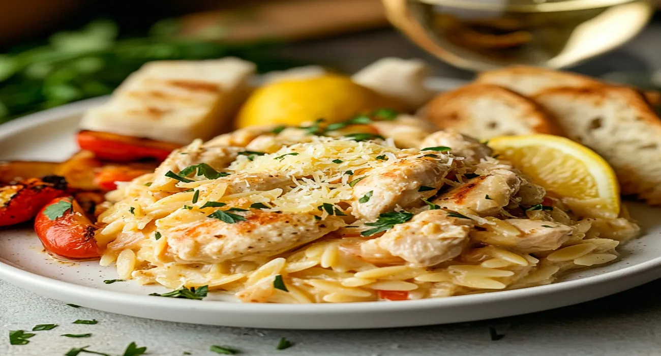u3329713737 A beautifully plated creamy Parmesan chicken orzo 8c72d149 2665 46c7 b117 bae1a5020889 2