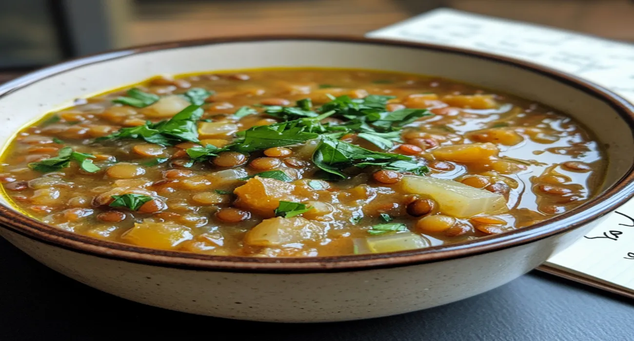 u3329713737 A close up of a bowl of lentil soup with a rich h 5a573ca3 cf93 43b5 bb52 2944fb8cce0d 3 1
