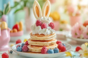 How to Make Adorable Bunny Pancakes 5 u5248547832 A stack of fluffy Bunny Pancakes shaped like a cu 5fb02ee5 bc1d 4bac a113 c20b903017a4 2